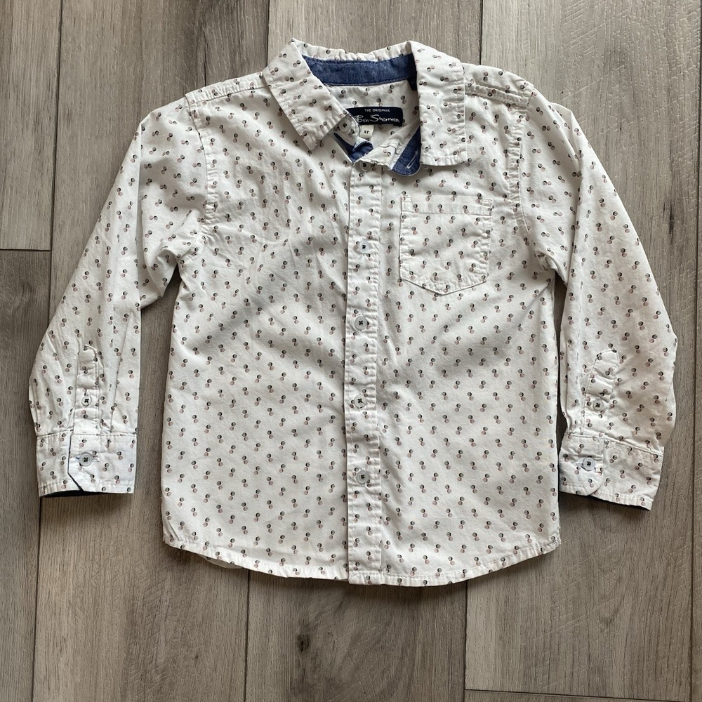 The Original Ben Sherman Little Boys Size 4t‎ Button Down Dress Shirt White